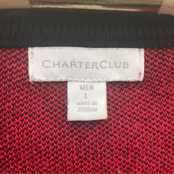 Charter Club Men’s Snowflake Pattern Sweater Size Large - Picture 7 of 10